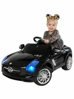 Budget ✨ Spielzeug Actionbikes Motors Elektroauto AMG SLS In Schwarz Günstig Kaufen 😀