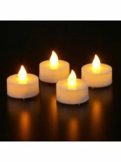 Bestpreis 🔔 Dekoration Ambiente Haus 4er Set Teelicht Mit LED In Weiß Günstig Kaufen 💯