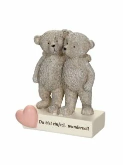 Brandneu 👍 Dekoration Ambiente Haus Bär "Du Bist Einfach Wundervoll" In Grau Günstig Kaufen 🛒