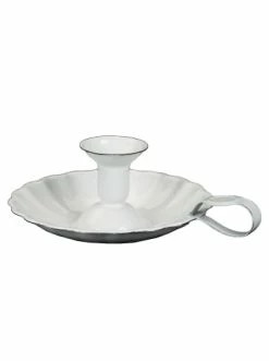 Rabatt 🧨 Dekoration Ambiente Haus Kerzenständer Aus Emaille In Antikweiß Günstig Kaufen 😍