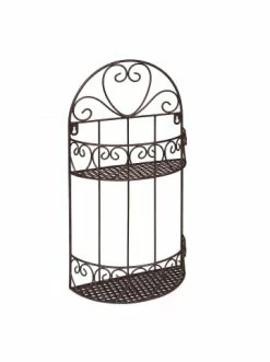 Am billigsten 🛒 Möbel Ambiente Haus Wandregal Rund In Antikbraun - (H) 50 Cm Günstig Kaufen ❤️