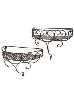 Angebote 👏 Möbel Ambiente Haus Wandregal-Set In Antikbraun Günstig Kaufen 😀