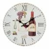Bestes Angebot ❤️ Dekoration Ambiente Haus Wanduhr - Rotwein In Mehrfarbig - 28 Cm Günstig Kaufen 😀 -Günstiges Actionbikes-motors Geschäft ambiente haus wanduhr rotwein in mehrfarbig 28 cm